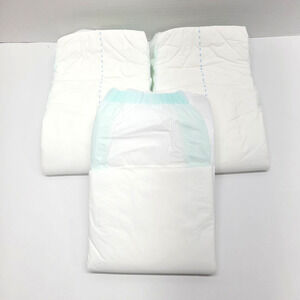 Vtg Depend Large Unisex Plastic Backed Adult Diapers Incontinence ABDL Lot of 3